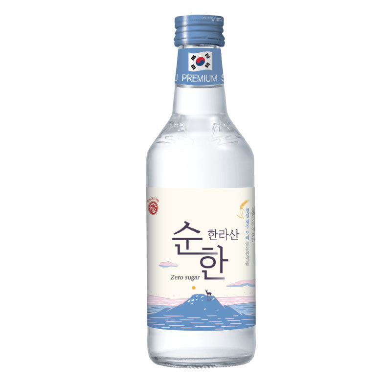 한라산 순한 소주 360ml (17% Alc) 제로슈거 | Jeju Hallasan Premium Soju Zero Suger ...