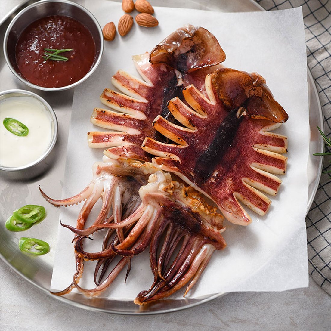 구룡포 반건조 오징어 피데기 650g 내외 (5ea) Half Dried Squid sarangmartsg