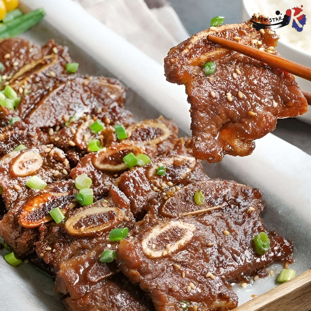 Korean Beef Ribs La Galbi Cut Korean Kalbi Thin Cut Short Ribs In