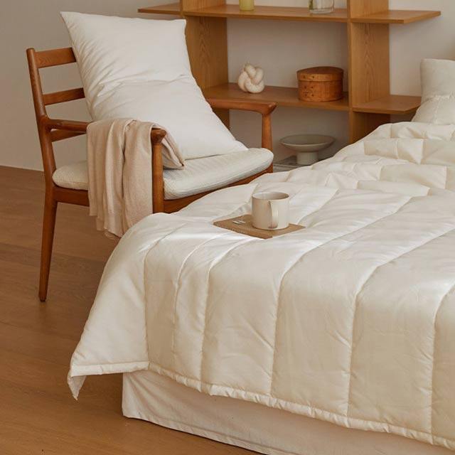 [브랜드 공동구매] 먼지없이 부드러운 스테이 간절기여름 차렵이불 침대패드 베게커버 3종 풀세트-6컬러(SS/Q/K)_무형광 세탁망 & 이불가방 증정 - sarangmartsg