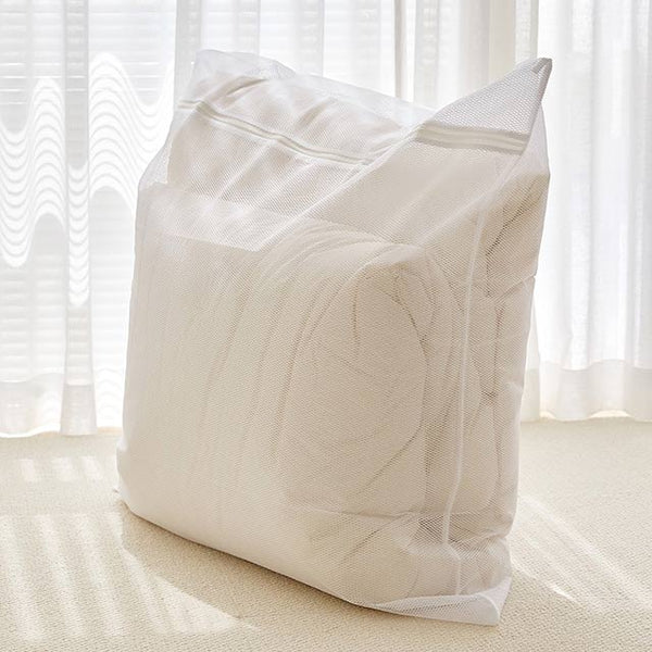 [브랜드 공동구매] 국내생산 무형광 이불 세탁망 이중 매시 화이트 대형 90*90 - sarangmartsg