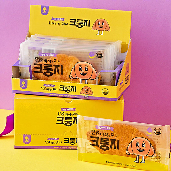 [편의점 핫 아이템] 크로아상 누룽지 1박스 개별포장 10입 | Korean Croissant Crunch