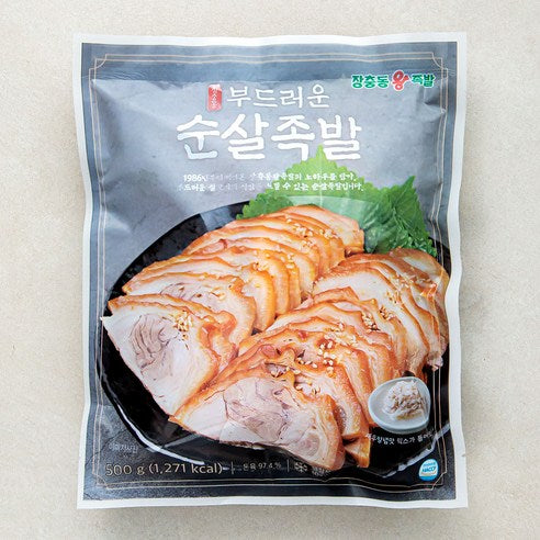 장충동 왕족발 순살족발 500g 제주산 한돈 로얄 돈육 | Jangchungdong Royal Jokbal Boneless Braised Pork Trotters 500g (Jeju Pork)