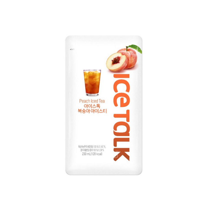 아이스톡 복숭아 아이스티 230ml | Icetalk Peach Iced Tea Pouch
