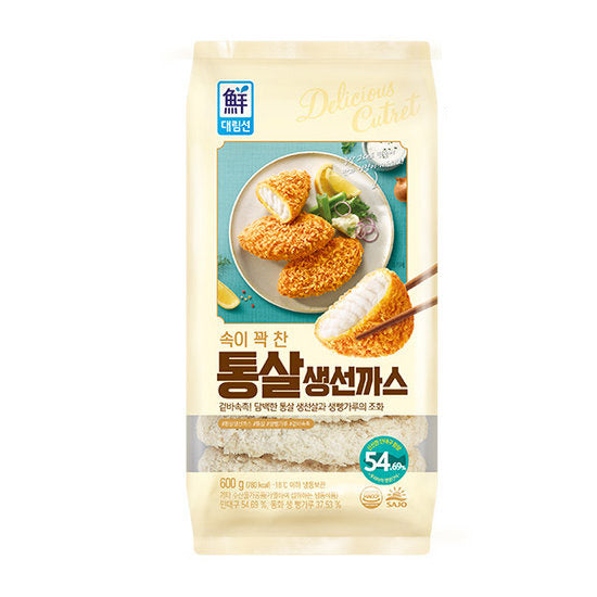사조대림 속이꽉찬 통살 생선까스 600g | Sajo Daerim Whole Fish Fillet Cutlet 600g