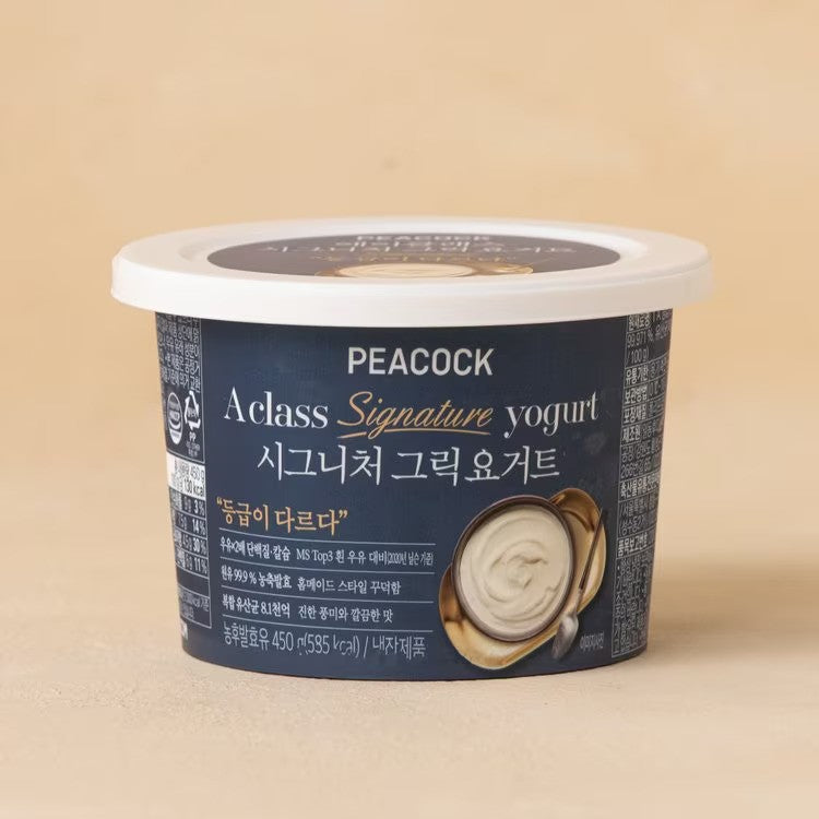 피코크 에이클래스 시그니처 그릭요거트 450g | Greek Plain Yogurt