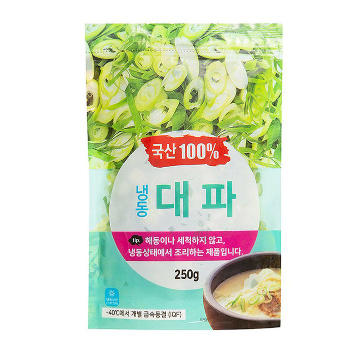 손질 냉동 국산 대파 간편조리 250g | Frozen Sliced Korean Green Onion 250g