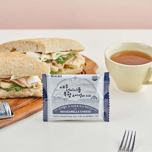 제주 성이시돌 목장 모짜렐라 치즈 슬라이스 100g(20g x 5ea) | Mozzarella Cheese sliced - sarangmartsg