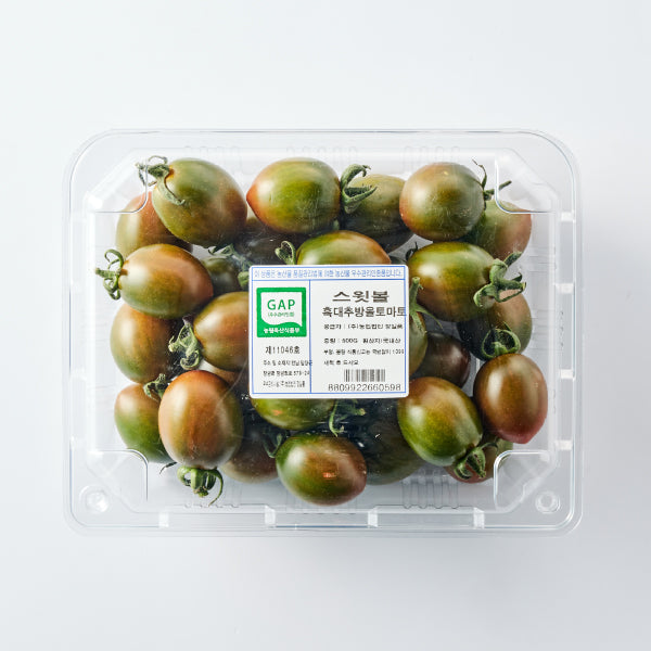 [항공직송] GAP 인증 흑대추 방울토마토 650g 내외 | Korean Black cherry tomatoes