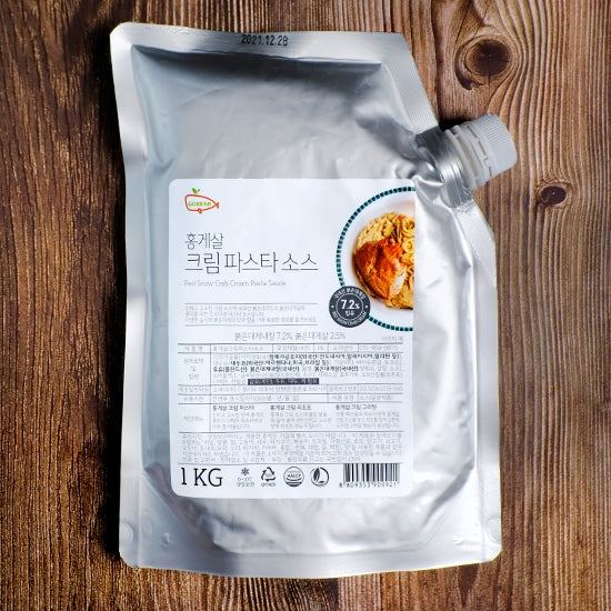 홍게살 크림 파스타 소스 1kg 냉장 대용량 까르보나라 스파게티 소스