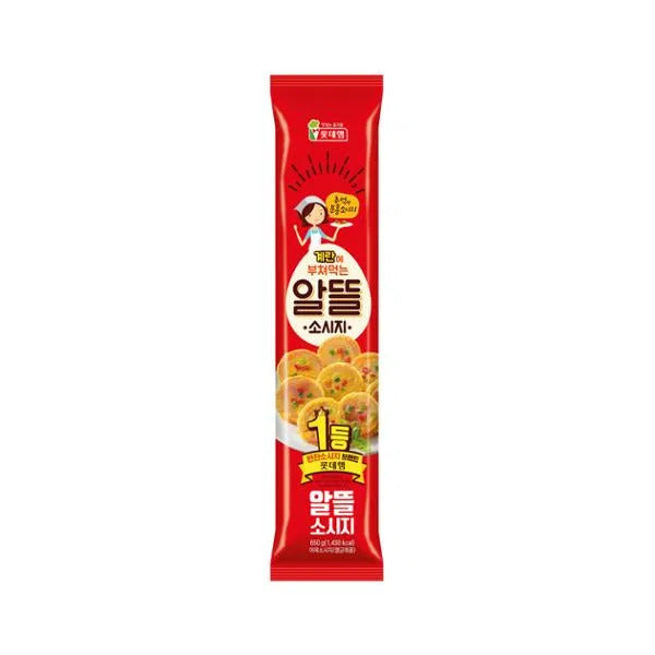 롯데햄 추억의 분홍 알뜰 소시지 650g | Classic Pink Budget Sausage 650g