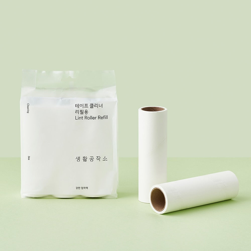 [브랜드 공동구매] 생활공작소 테이프클리너 돌돌이 리필용 6개 H12001-001 | Lint Roller Refill 6ea