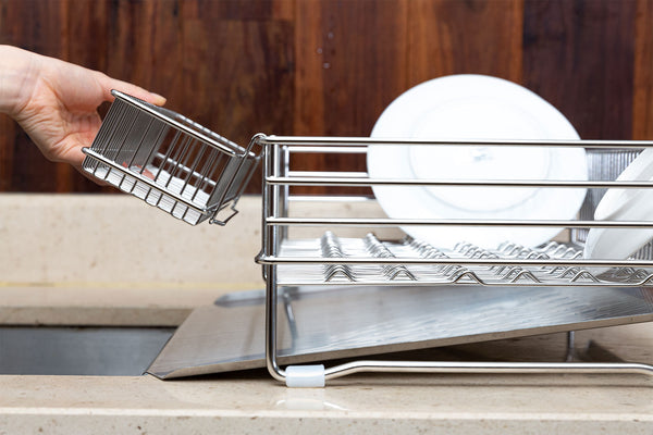 [브랜드 공동구매] VATYA 밧드야 304 올스텐 식기건조대 엠보형 1단_가로형