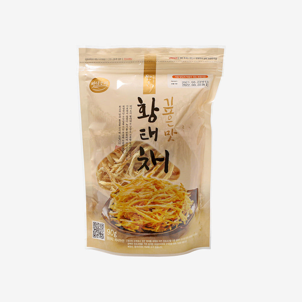부드러운 깊은맛 황태채 90g | Dried Alaska Pollack