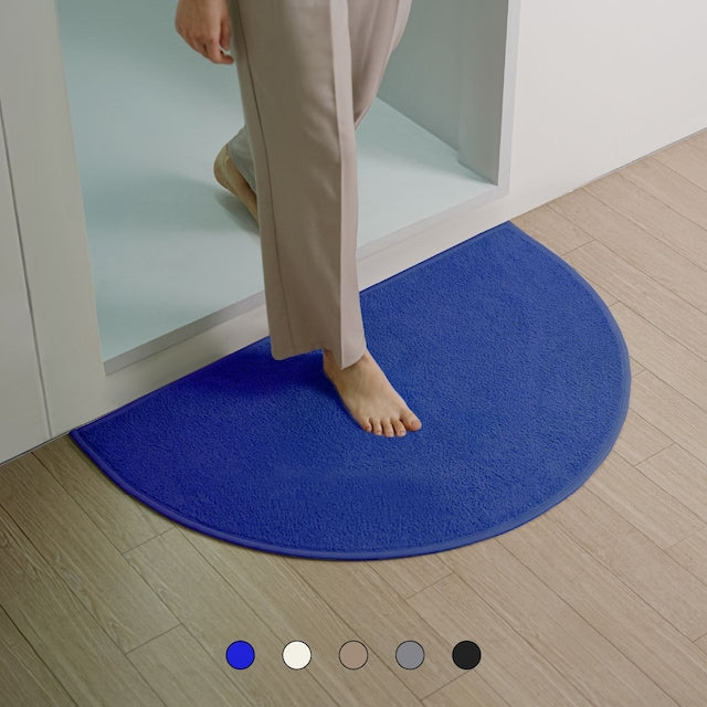 [브랜드 공동구매] Likethix 국내생산 미니멀 러그 먼지없는 워셔블 반원 도어매트 5컬러 3사이즈 - sarangmartsg
