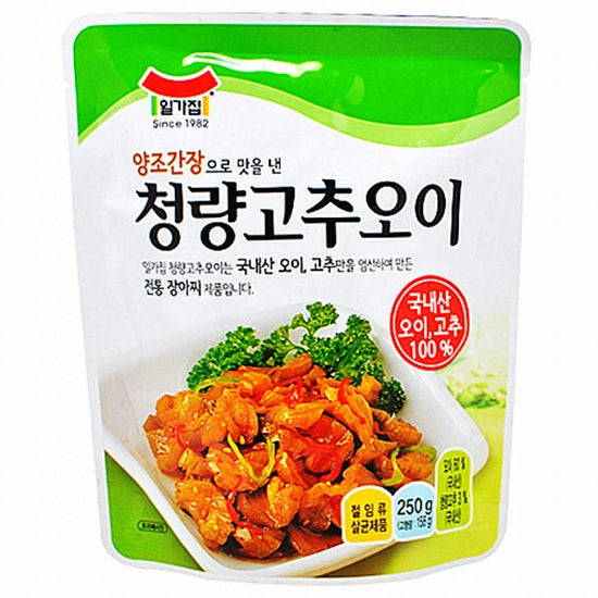 일가집 청양고추 오이 장이찌 오이지 250g | Cheongyang Chili Cucumber 250g Pouch