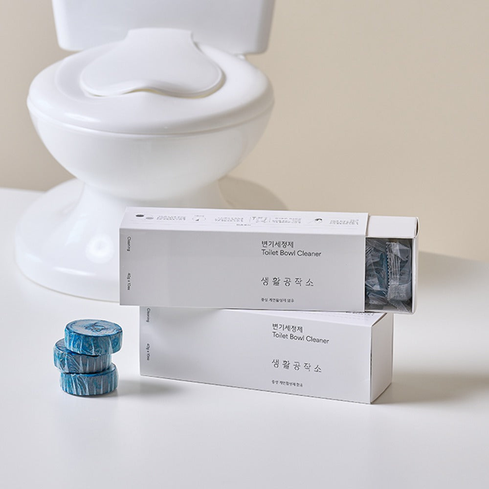 [브랜드 공동구매] 생활공작소 변기세정제 40g 10개 H10020-001 | Toilet Bowl Cleaner Blue Tablet