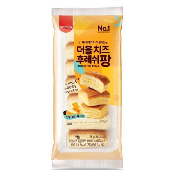 삼립 더블치즈 후레쉬팡 98g