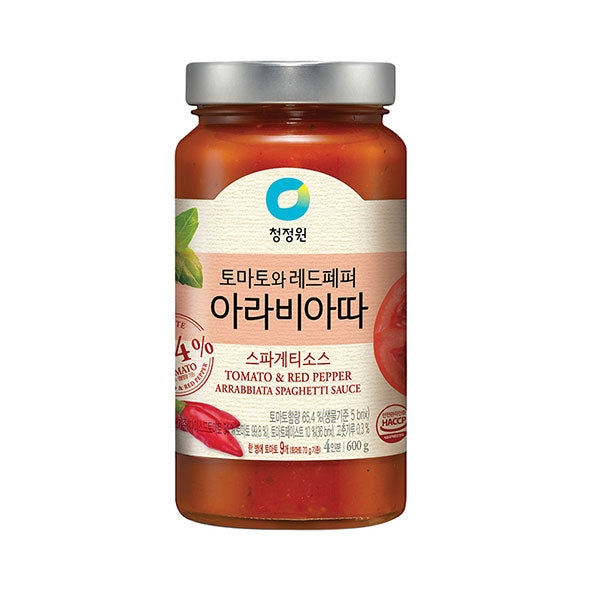 대상 토마토 레드페퍼 아라비아따 스파게티 소스 600g | Spaghetti Sauce(Tomato & Red Pepper)