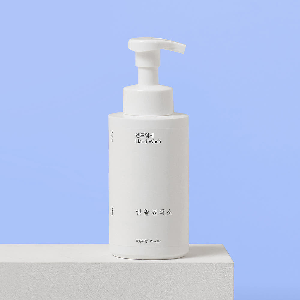 [브랜드 공동구매] 생활공작소 핸드워시 용기 500ML 파우더향 청포도향 택1 H20009 | Hand Wash Foam 500ml - sarangmartsg