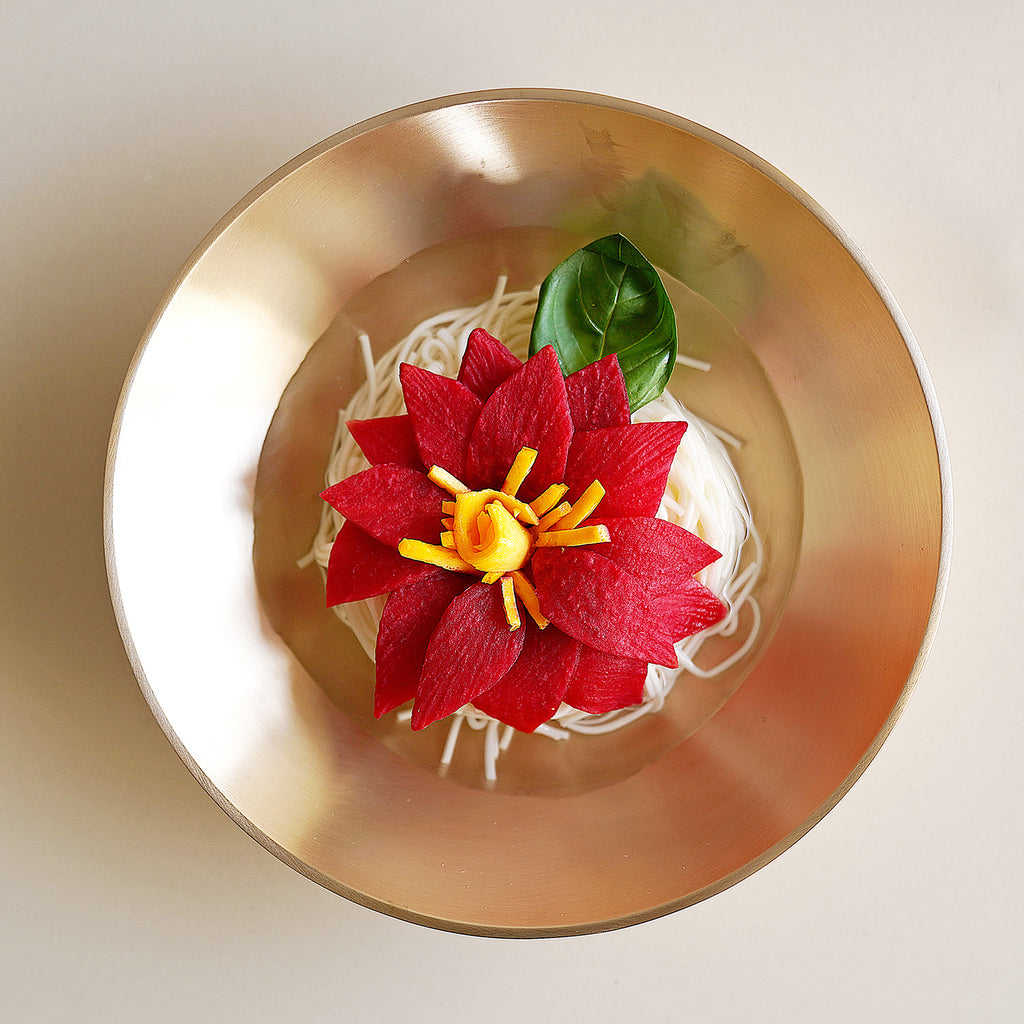 [브랜드 공동구매] 놋담 방짜유기 유기 샐러드볼 (전용 수세미 증정) | Notdam Brass Salad Bowl