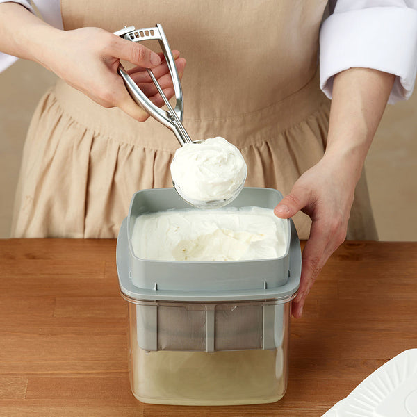 [브랜드 공동구매] 로이첸 이수지의 국산 미뉴 그릭메이커 1.8L 대용량 유청분리기 꾸덕 그릭요거트 만들기