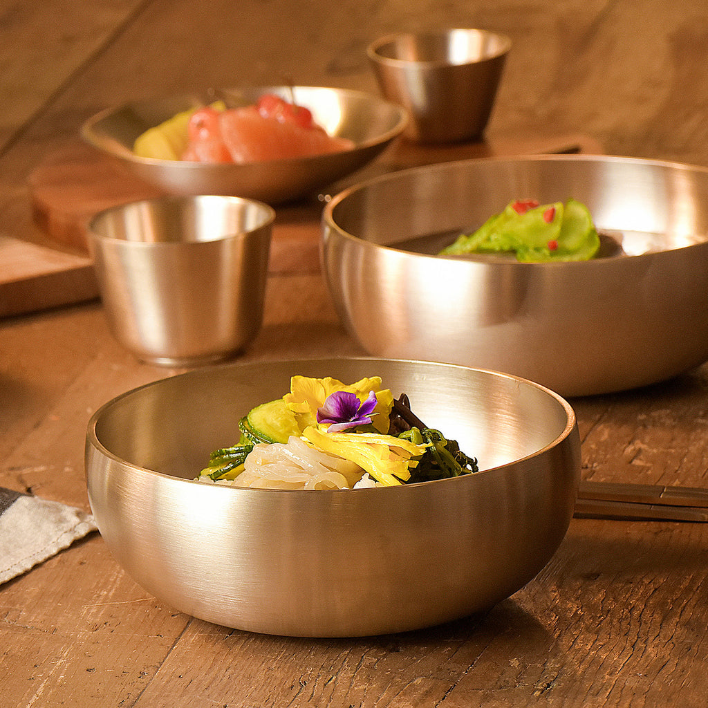 [브랜드 공동구매] 놋담 방짜유기 옥면기 (전용 수세미 증정) | Notdam Brass Noodle Bowl