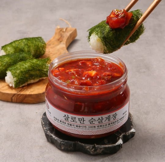 [🗓️예약발송 7월11일] 61년전통 삼대인천게장 꽃게 순살 양념 게장 400g | PER-ORDER Marinated Raw Crab in Spicy Chili Sauce