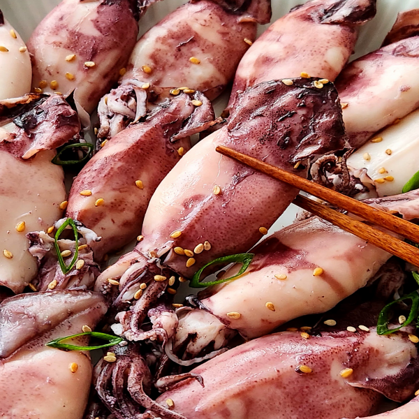 MOTI 총알 한치 자연산 원양산 통찜 500g | Wild-Caught Whole Squid 500g