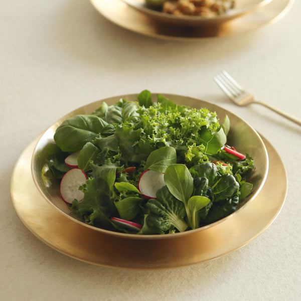 [브랜드 공동구매] 놋담 방짜유기 유기 샐러드볼 (전용 수세미 증정) | Notdam Brass Salad Bowl