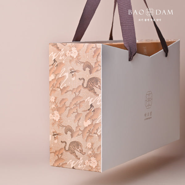 [설 선물세트] 바오담 호두강정 2구 선물세트 | Premium Korean Candied Walnut Snack - sarangmartsg