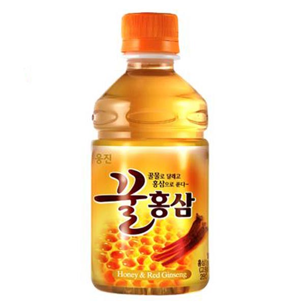 웅진 꿀홍삼 280ml 페트 | Woongjin Honey Red Ginseng Drink 280ml (PET Bottle)