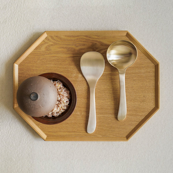 [브랜드 공동구매] 놋담 방짜유기 유기 주걱 국자 세트 (전용 수세미 증정) | Notdam Brass Rice Paddle Soup Ladle Set