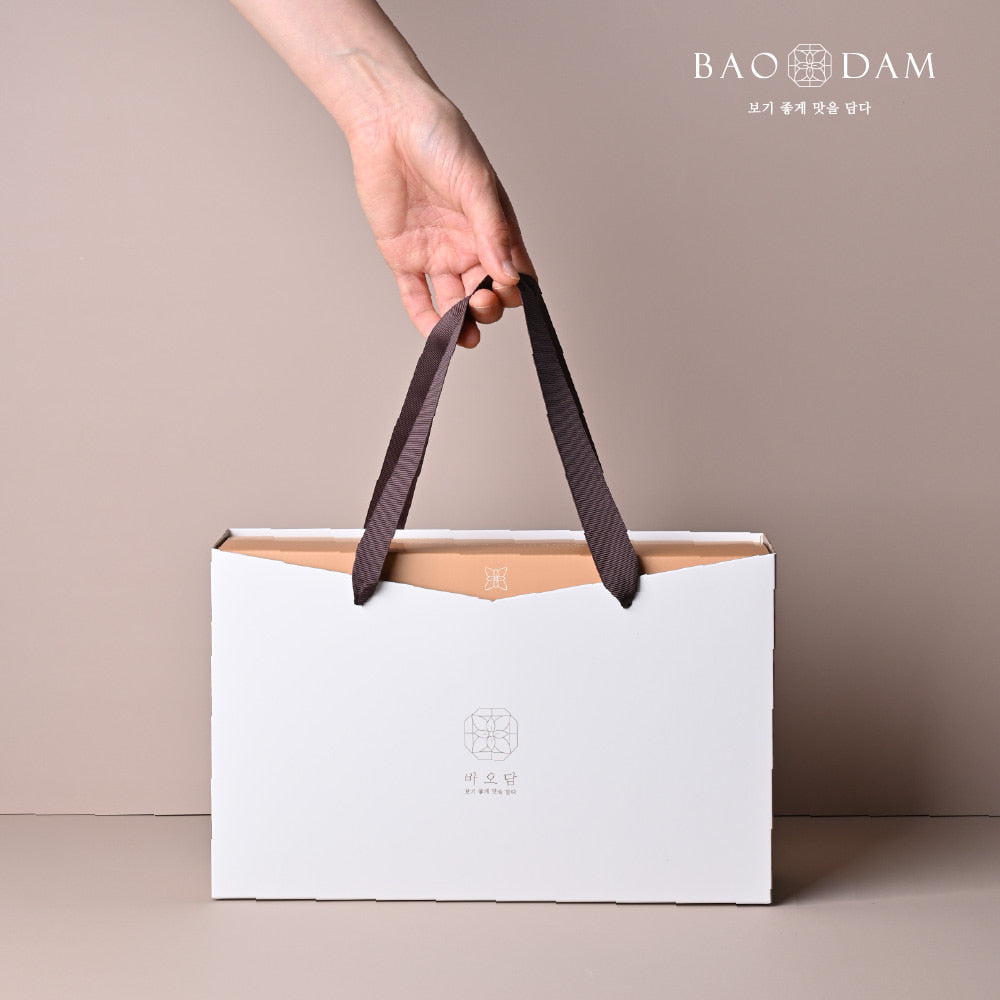 [설 선물세트] 바오담 호두강정 2구 선물세트 | Premium Korean Candied Walnut Snack - sarangmartsg