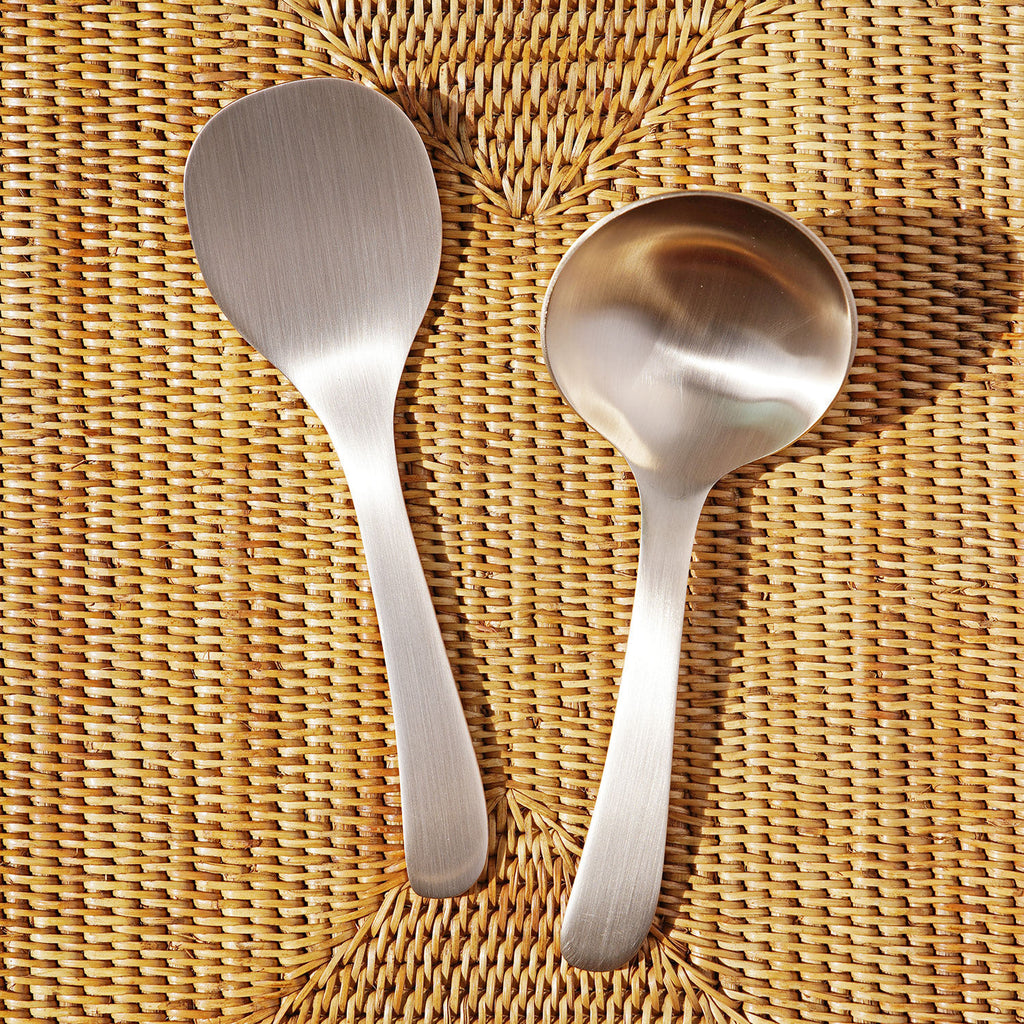 [브랜드 공동구매] 놋담 방짜유기 유기 주걱 국자 세트 (전용 수세미 증정) | Notdam Brass Rice Paddle Soup Ladle Set