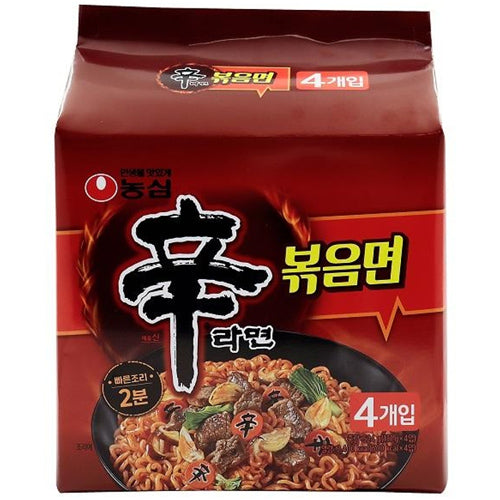 농심 신라면 볶음면 멀티팩 (131g*4ea) | Nongshim Shin Ramyun Stir Fry Multi Pack 524g (131g x 4 Packs) - sarangmartsg
