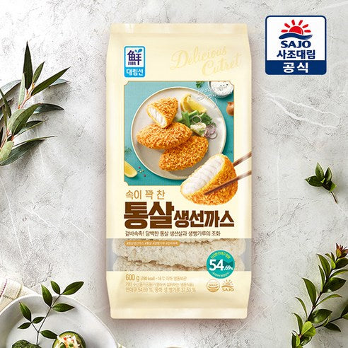 사조대림 속이꽉찬 통살 생선까스 600g | Sajo Daerim Whole Fish Fillet Cutlet 600g