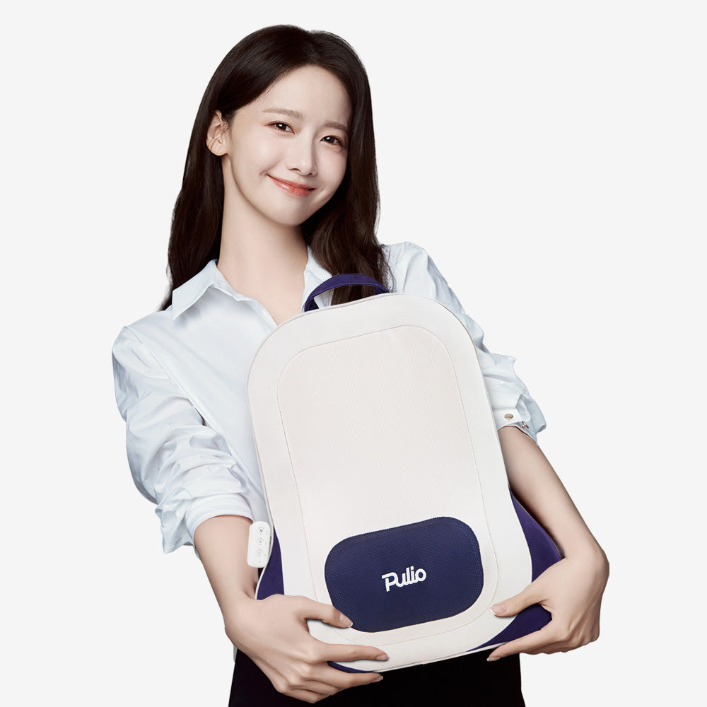 [브랜드 공동구매] 풀리오 등허리 쿠션 마사지기 무선 선물용 쇼핑백 포함