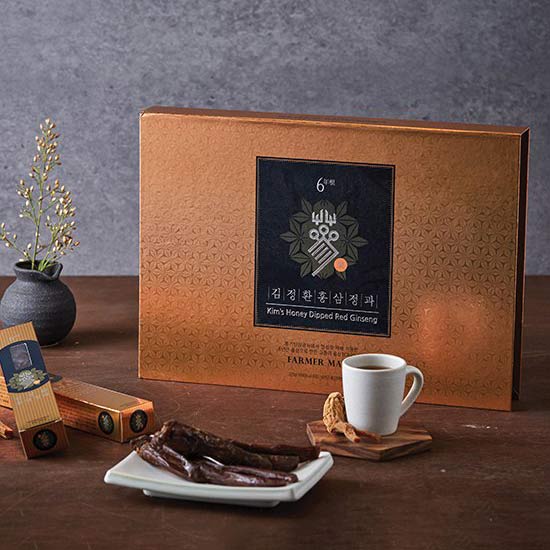 [🎁추석 선물세트] 김정환홍삼 6년근 홍삼 정과 쇼핑백 포함 | Premium 6-Year Korean Red Ginseng Candied Slices Gift Set