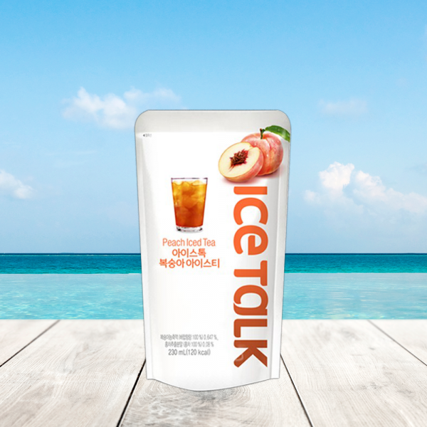 아이스톡 복숭아 아이스티 230ml | Icetalk Peach Iced Tea Pouch | sarangmartsg