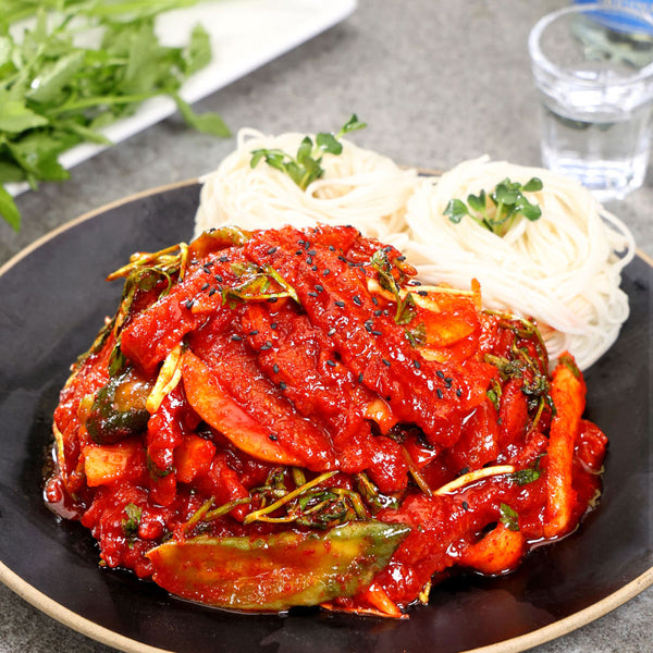 새콤달콤 홍어 야채 무침 600g | Sweet & Sour Seasoned Skate Salad 600g - sarangmartsg