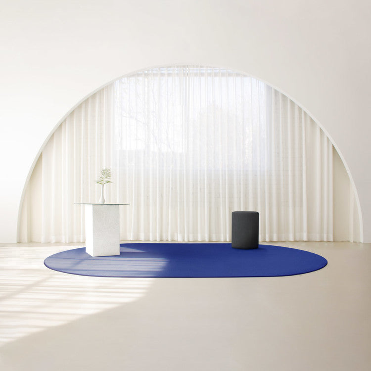 [브랜드 공동구매] Likethix 국내생산 미니멀 러그 먼지없는 워셔블 거실 타원 카페트 5컬러 3사이즈 - sarangmartsg