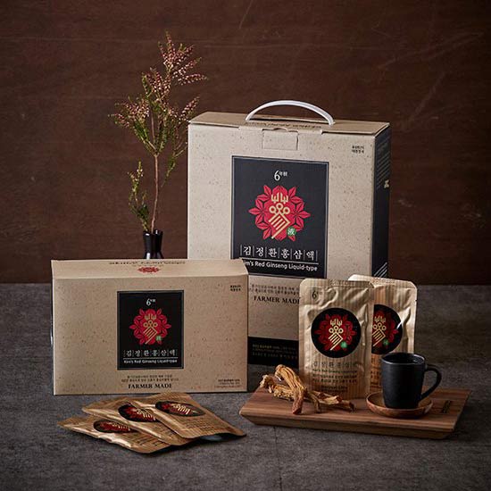 [🎁추석 선물세트 선예약할인] 김정환홍삼 6년근 홍삼 홍삼액 30포 | Premium 6-Year Korean Red Ginseng Extract Gift Set