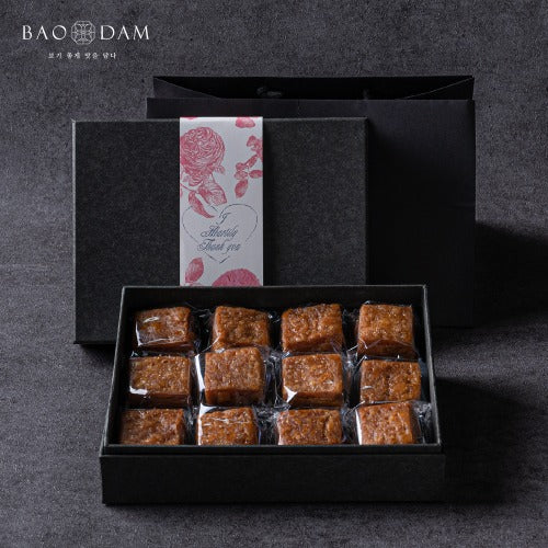 [설 선물세트] 바오담 개성약과 12구 선물세트 | Premium Traditional Korean Honey Cookie Gift Set (12 Pieces)
