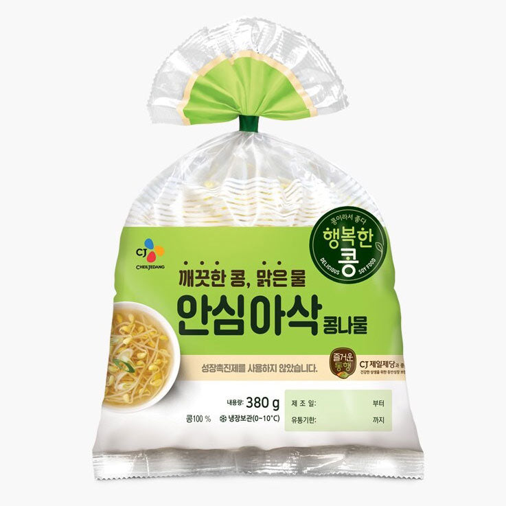 [항공직송] CJ 행복한콩 풍성한 안심아삭 콩나물 340g | Korean Soybean Sprouts