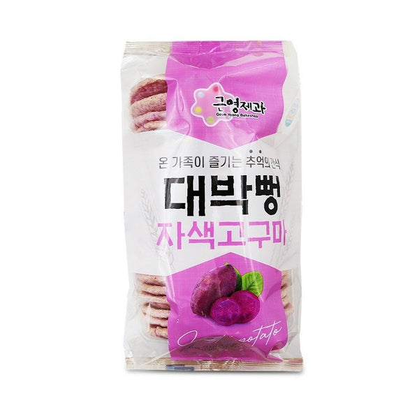 근영제과 대박뻥 자색고구마 뻥튀기 80g | Purple Sweet Potato Rice Puffs