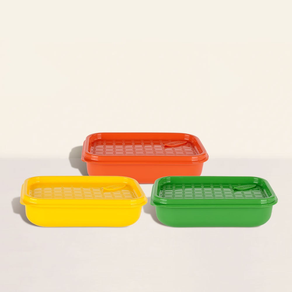 [브랜드 공동구매] 실리만 뉴트로 삶아쓰는 용기 390ml (2P) WSK7228 | Sillymann Newtro Rectangle silicone container 390㎖ ( 2pieces enclosed )