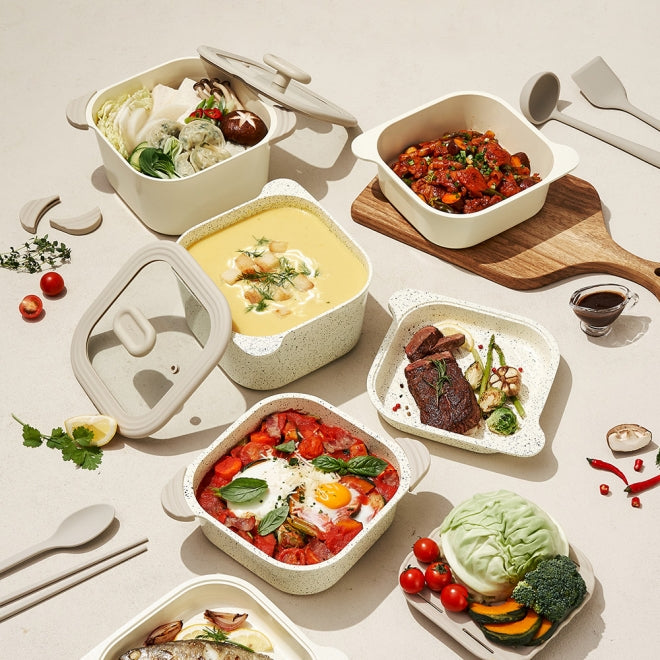 [브랜드 공동구매] 실리만 이지웨이 메탈 아이스크림 냄비 6p 세트 WTK090 | Sillymann Easyway Metal Compact multi cooker Set