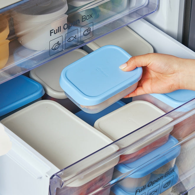 [브랜드 공동구매] 실리만 아이스웨이 실리콘 냉동용기 직사각 260ml WSK7102 | Sillymann Iceway silicone container 260ml
