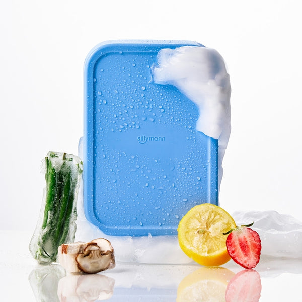 [브랜드 공동구매] 실리만 아이스웨이 실리콘 냉동용기 직사각 260ml WSK7102 | Sillymann Iceway silicone container 260ml